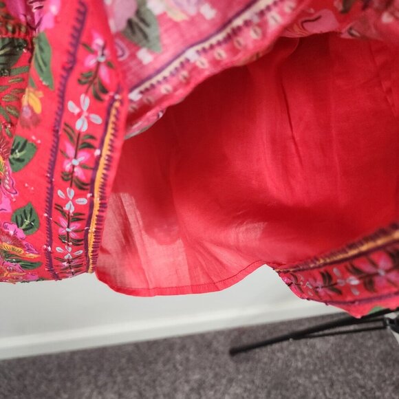 NWT Sezane X Farm Rio Gabriela Halter Neck Dress Macaw Flowers Size 8 - Picture 14 of 17